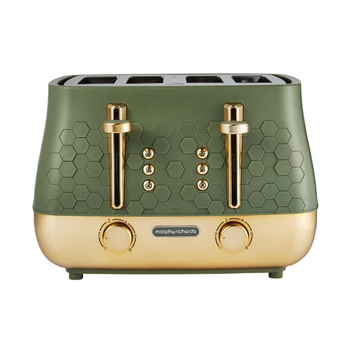 Morphy Richards Cassini 4-Slice Green Toaster - Olivine │ 243022
