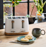 Morphy Richards Clay 4-Slice White Toaster - China Clay | 243102
