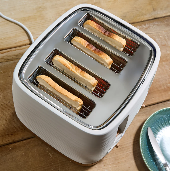 Morphy Richards Clay 4-Slice White Toaster - China Clay | 243102