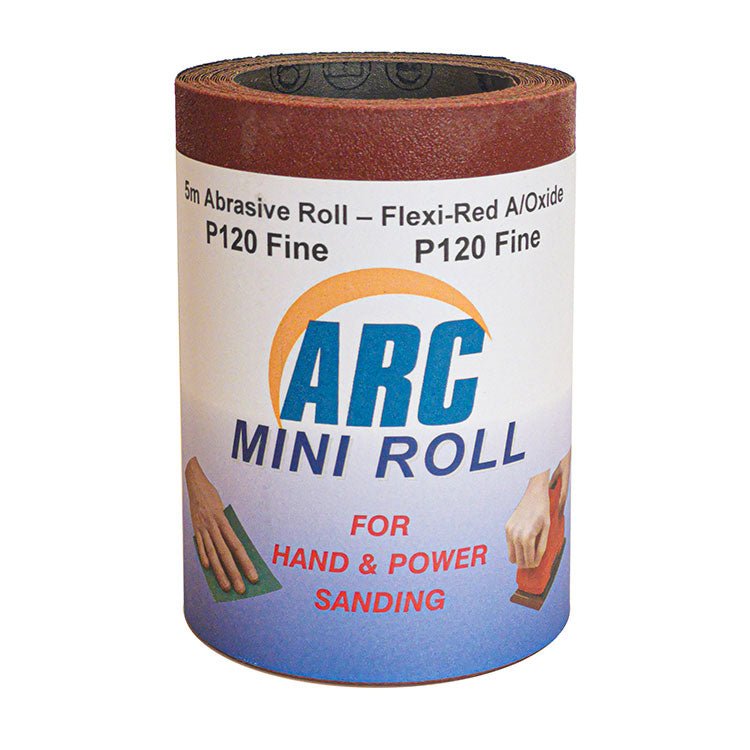5m Mini Roll Red Aluminium Oxide P80 | 252232030