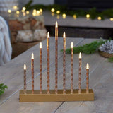 9 LED Candle Bridge - Gold | 2523221