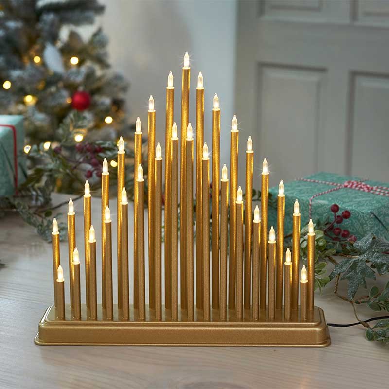 33 LED Candle Bridge - Gold | 2523223