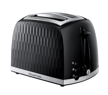 Russell Hobbs Honeycomb 2 slice Toaster - Black  │ 2606100