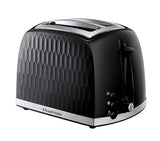 Russell Hobbs Honeycomb 2 slice Toaster - Black  │ 2606100