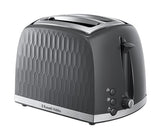 Russell Hobbs Honeycomb 2 Slice Toaster - Grey │ 26063