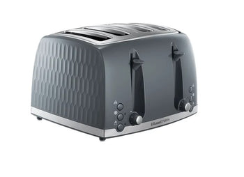 Russell Hobbs Honeycomb 4 Slice Toaster - Grey | 26073