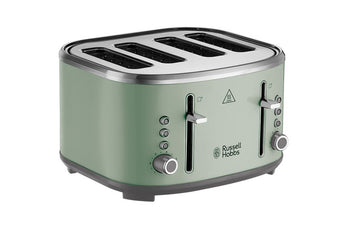 Russell Hobbs StyleVia 4 Slice Toaster - Sage Green | 26294