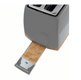 Russell Hobbs Groove 2 Slice Toaster - Grey | 26392