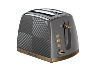 Russell Hobbs Groove 2 Slice Toaster - Grey | 26392
