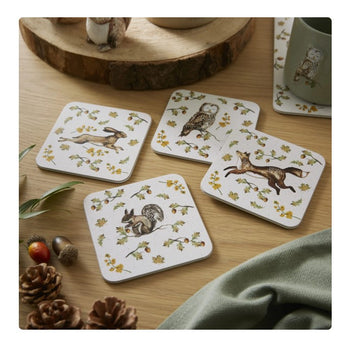 Cooksmart Forest Fable Coasters - Set Of 4 | 2691
