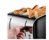 Russell Hobbs 4 Slice Toaster - Stainless Steel/Black | 28360