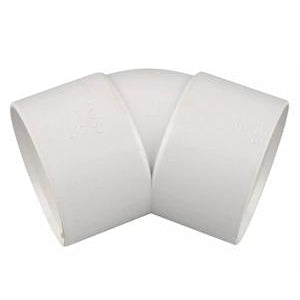 Wavin ABS Solvent Weld Waste Bend 45° 50mm White | 3032434