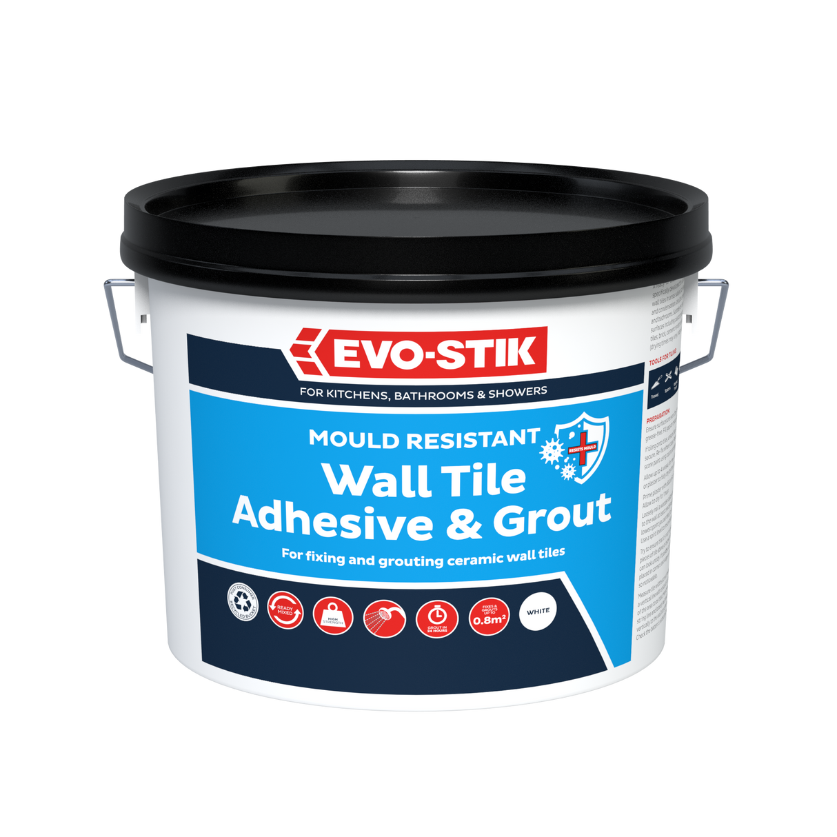 EVO-STIK Tile A Wall Adhesive & Grout Economy 1LTR | 30811580