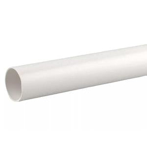 Wavin ABS Solvent Weld Waste Plain Ended Pipe 50mm White 4m | 3085784