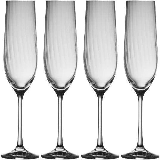 Galway Crystal Erne Flute Glass Set of 4 | 32003/4