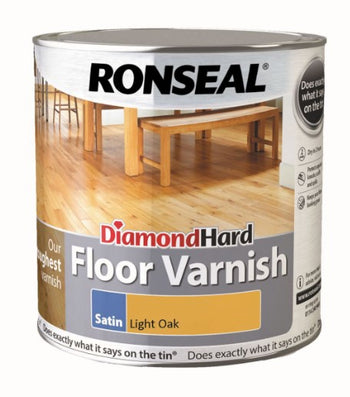 Ronseal Diamond Hard Floor Varnish Rich Light Oak 2.5L | 33430