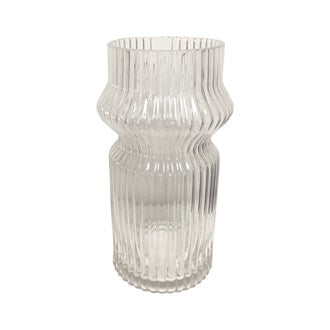 Clear Stripe Vase 29cm | 33557S