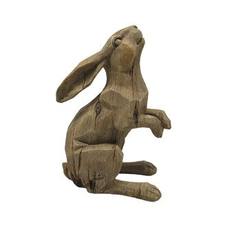 Wood Effect Hare Figurine 29cm | 33808
