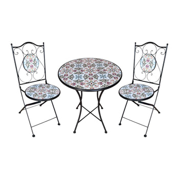 Tavenna Bistro Set - Leaf Floral Design | 35096