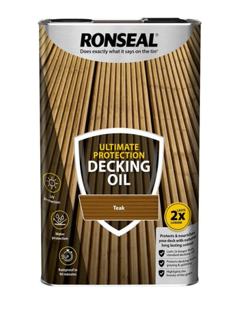 Ronseal Ultimate Decking Oil Teak 5L | 37296