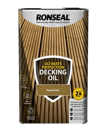 Ronseal Ultimate Decking Oil Natural Oak 5L | 37299