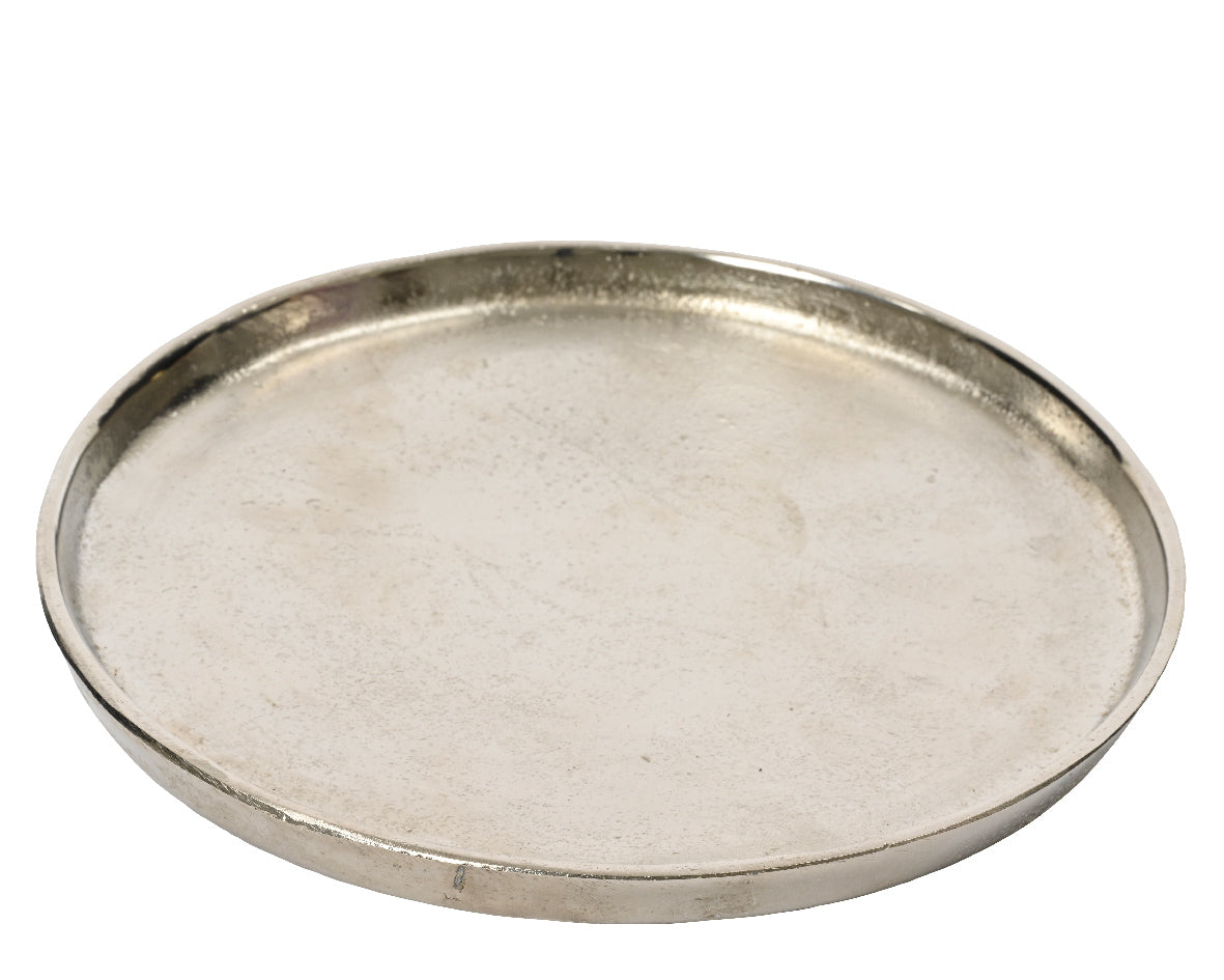 Decorative Aluminium Plate Silver | 386460