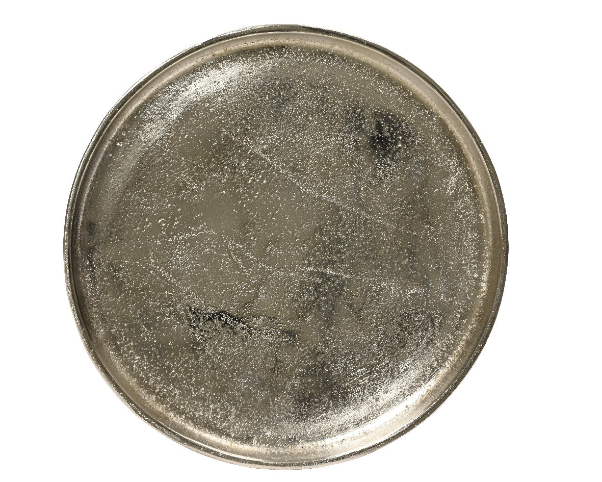 Decorative Aluminium Plate Silver | 386460