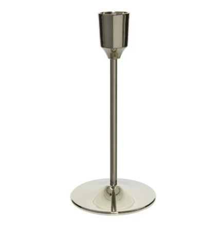 Silver Brass Candle Holder