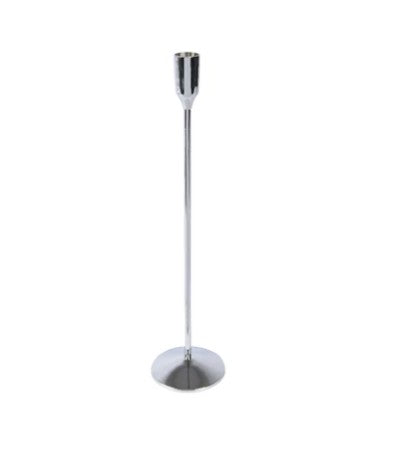 Silver Brass Candle Holder
