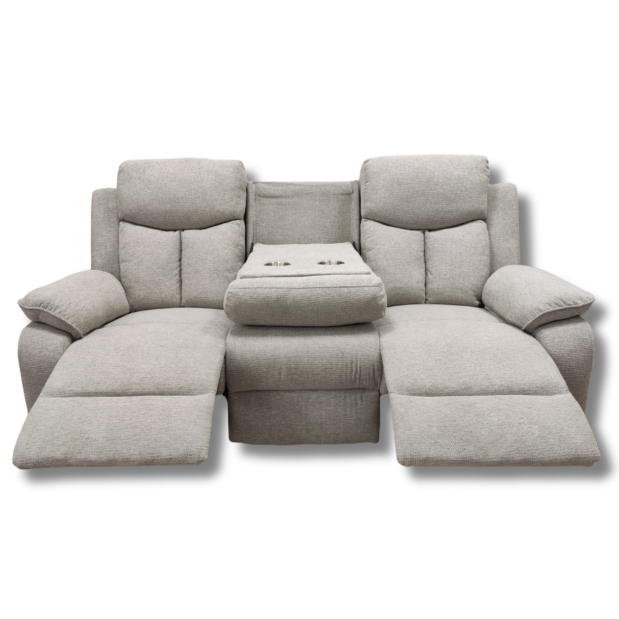Sarah 2 Seater Manual Recliner - Light Grey | SARAH-312-LG