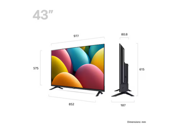 LG LR60 43" Full HD Smart LED TV 2025 | 43LR60006LA.AEKQ