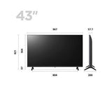 LG 43" 4K UHD LED Smart Tv | 43UR78006LK.AEK