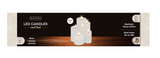 Led Realistic Wick Candles Set Of 6 - White | 480447