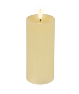 Led Realistic Wick Candle 20cm - Cream | 480463