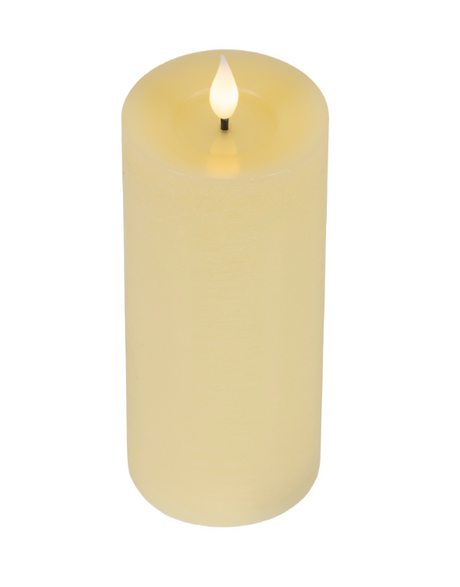 Led Realistic Wick Candle 20cm - Cream | 480463
