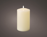 LED Wick Cream Wax Church Candle 10cm x 19cm │ 485316