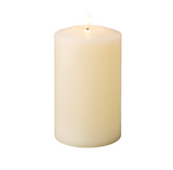 LED Wick Cream Wax Church Candle 10cm x 19cm │ 485316
