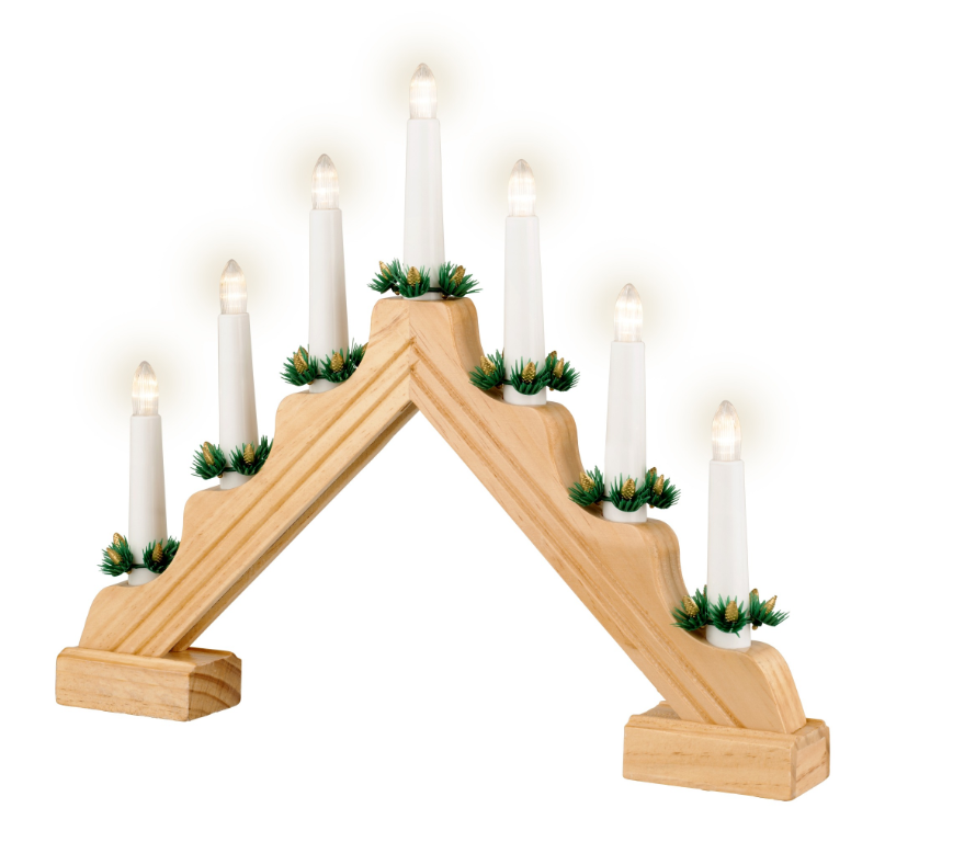 Led Window Candle Bridge 41cm X 31cm