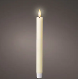 Dinner Candles Led Wick 24.5cm Set Of 2 - Cream | 489159