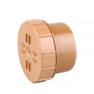 Wavin Sewer Plain Ended Screwed Access Cover 110mm | 4AP