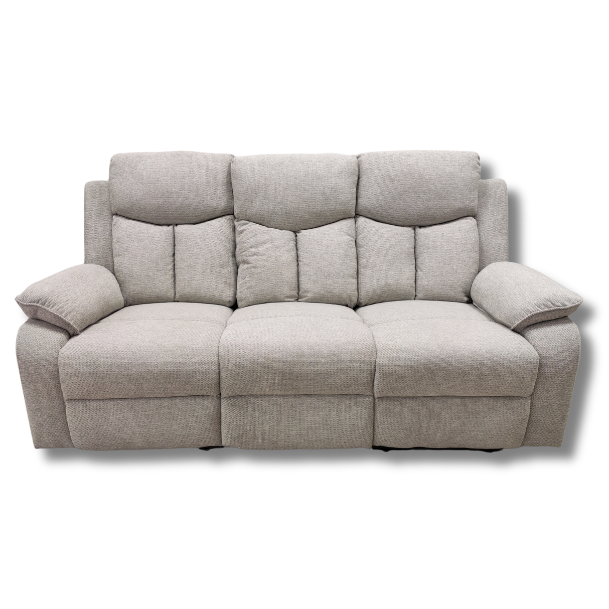 Sarah 2 Seater Manual Recliner - Light Grey | SARAH-312-LG