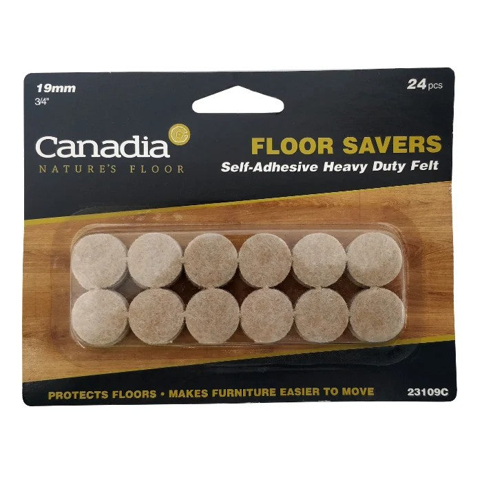 Canadia Self-Adhesive Felt Pads 19mm | 5001523109