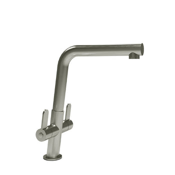 Ida Dual Lever Kitchen Sink Mixer - Brushed Chrome | 5002BF