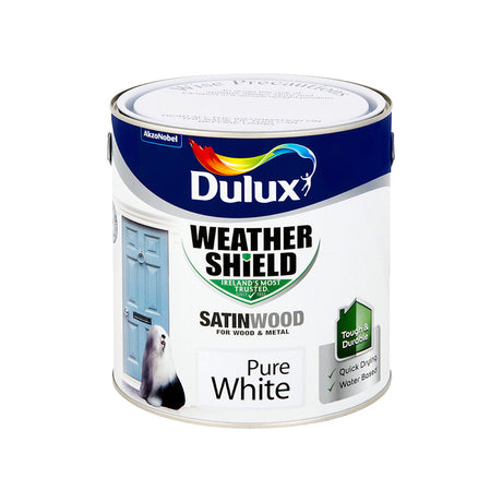 Dulux Weathershield Exterior Satinwood Pure White
