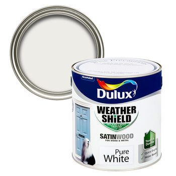 Dulux Weathershield Exterior Satinwood Pure White