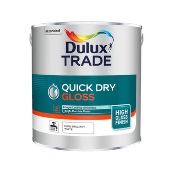 Dulux Trade Quick Dry Gloss Pure Brilliant White 2.5L | 5220092