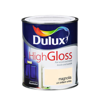 Dulux High Gloss Magnolia 750ml | 5083974