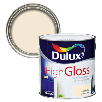 Dulux High Gloss Magnolia 2.5L | 5083973
