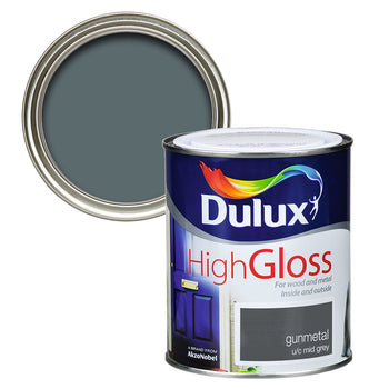 Dulux High Gloss Gunmetal 750ml | 5083976