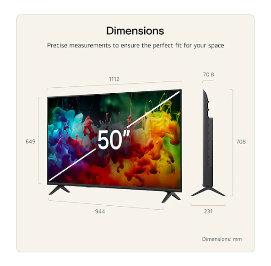 LG 43'' QNED AI Mini LED QNED72 4K Smart TV | 43QNED72B6B.AEK
